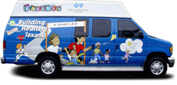 Mobile Vaccine Van Injecting Kids For Free all around Texas